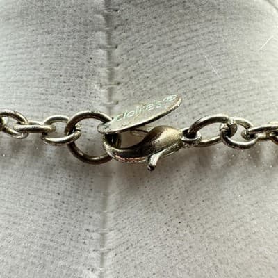 Vintage Claire's Silver-Tone Christmas Gift Love Filigree Heart Pendant Necklace - Thumbnail 5