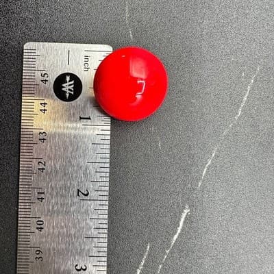 Vintage 90s Red Dome Earrings Boho Retro Women's Classic Fashion Jewelry - Thumbnail 6