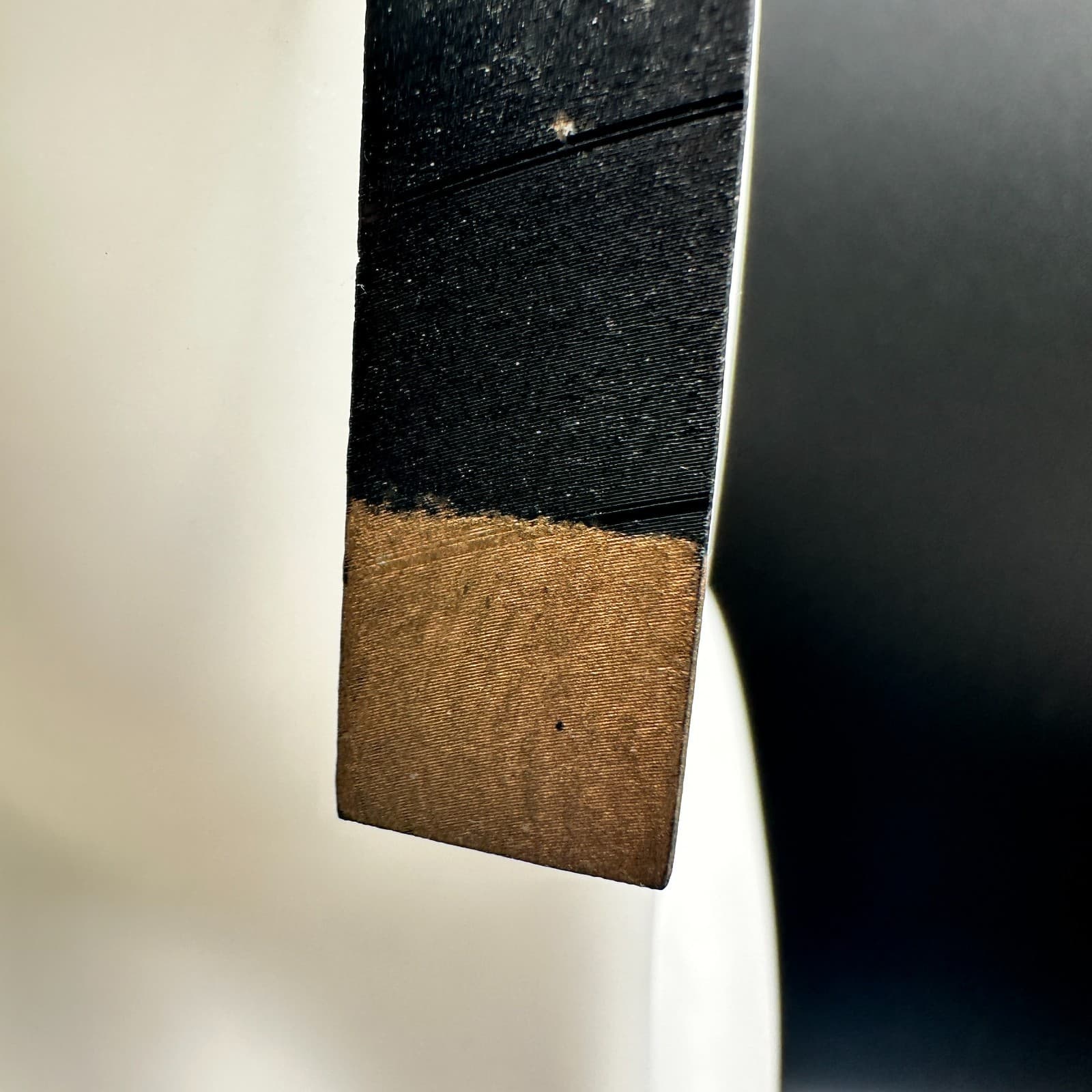 Handmade Black & Gold Geometric Rectangle Dangle Earrings Lightweight Boho Art - Thumbnail 4