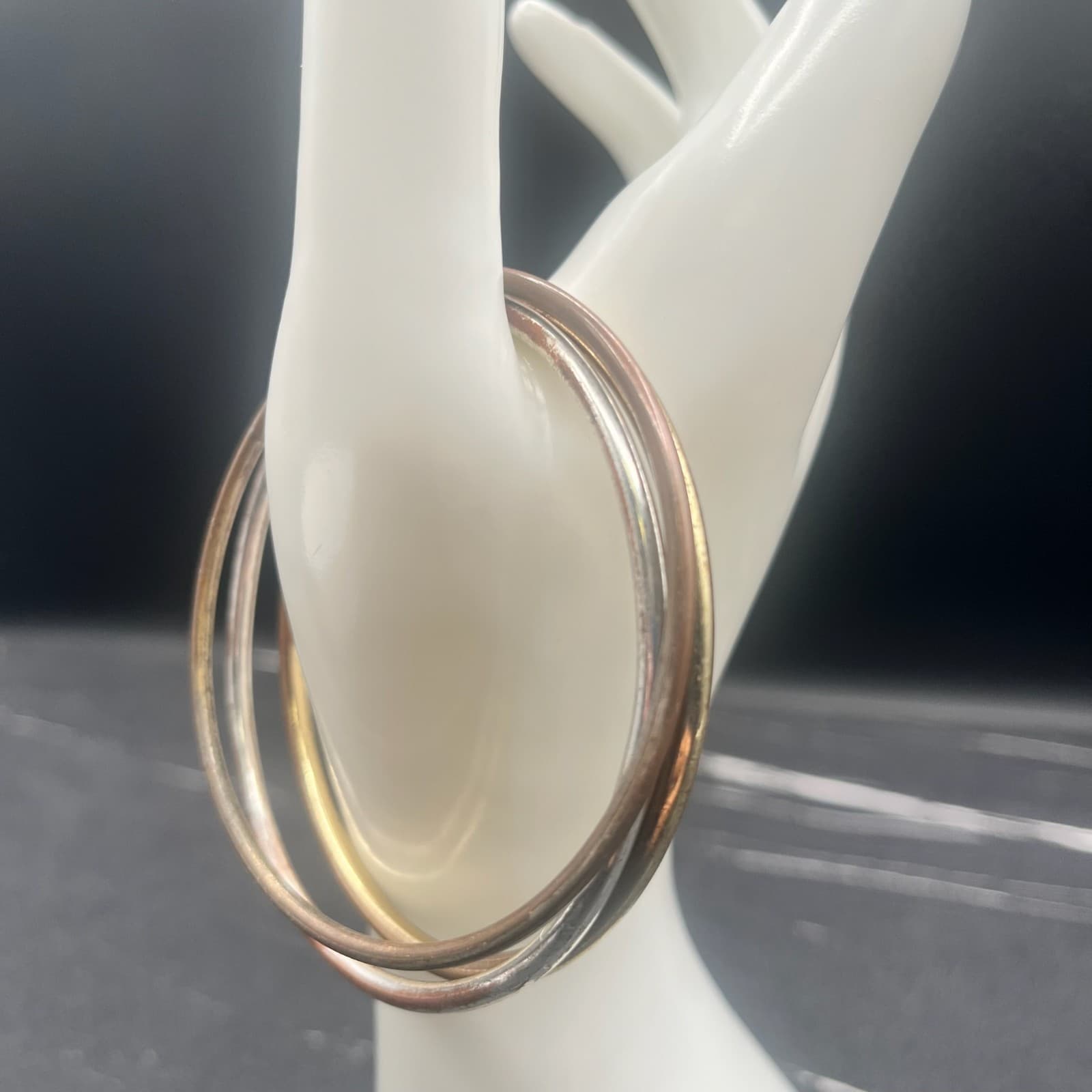 Vintage Y2K Bangle Bracelet Set Simple Slim Women's Classic Fashion Jewelry - Thumbnail 3