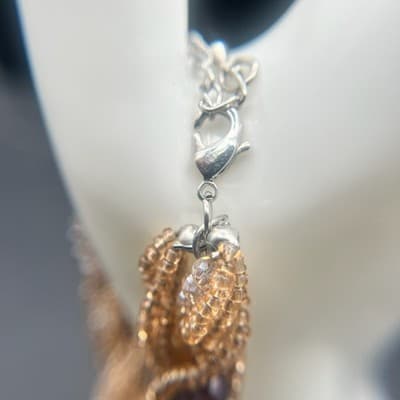 Vintage Y2K Multi-Strand Agate Natural Stone Bracelet Seed Beads Boho Statement - Thumbnail 7