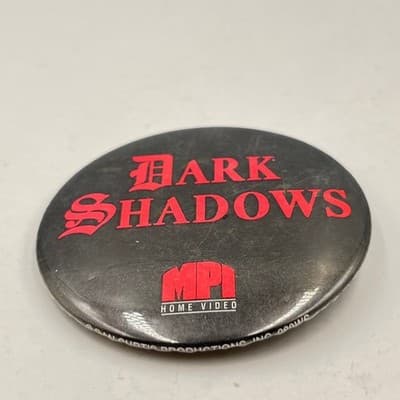VTG Dark Shadows MPI Home Video Promo Button Pinback Gothic Horror Memorabilia - Thumbnail 3