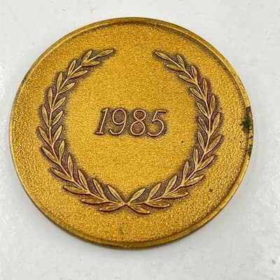 Vintage 1985 Purina Dog Chow Great American Dog Brass Medal Collector Coin Token - Thumbnail 5