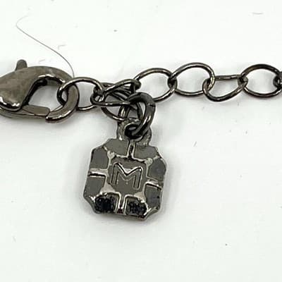 Vintage Monet Gunmetal Black Halo Necklace Y2K Dark Rhinestone Statement Jewelry - Thumbnail 3