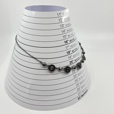Vintage Monet Gunmetal Black Halo Necklace Y2K Dark Rhinestone Statement Jewelry - Thumbnail 10