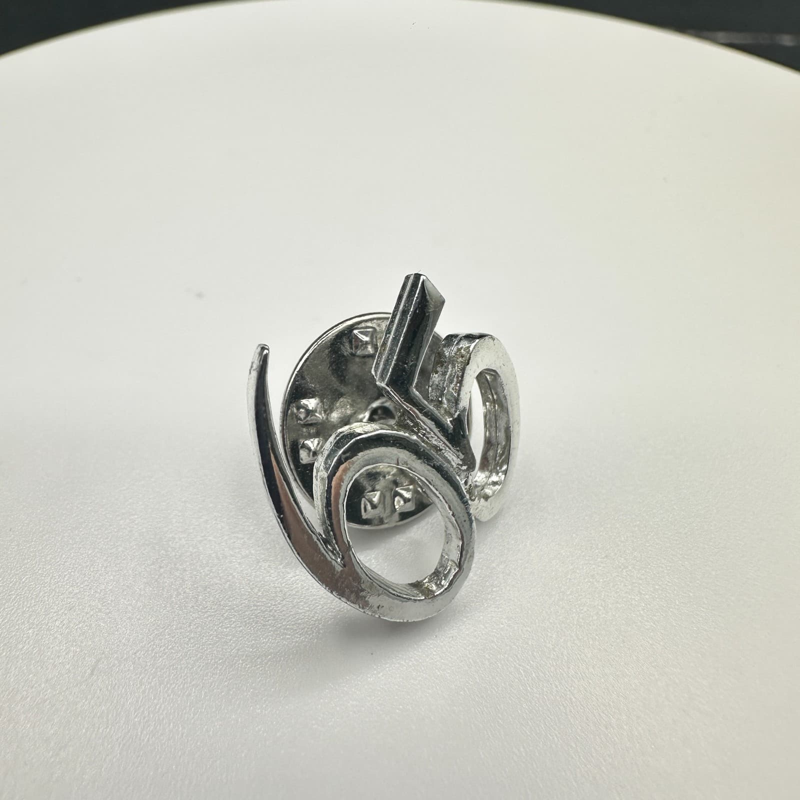 VTG Number 65 Lapel Pin Tie Tack Silver Tone Anniversary Birthday Gift Figural - Thumbnail 4