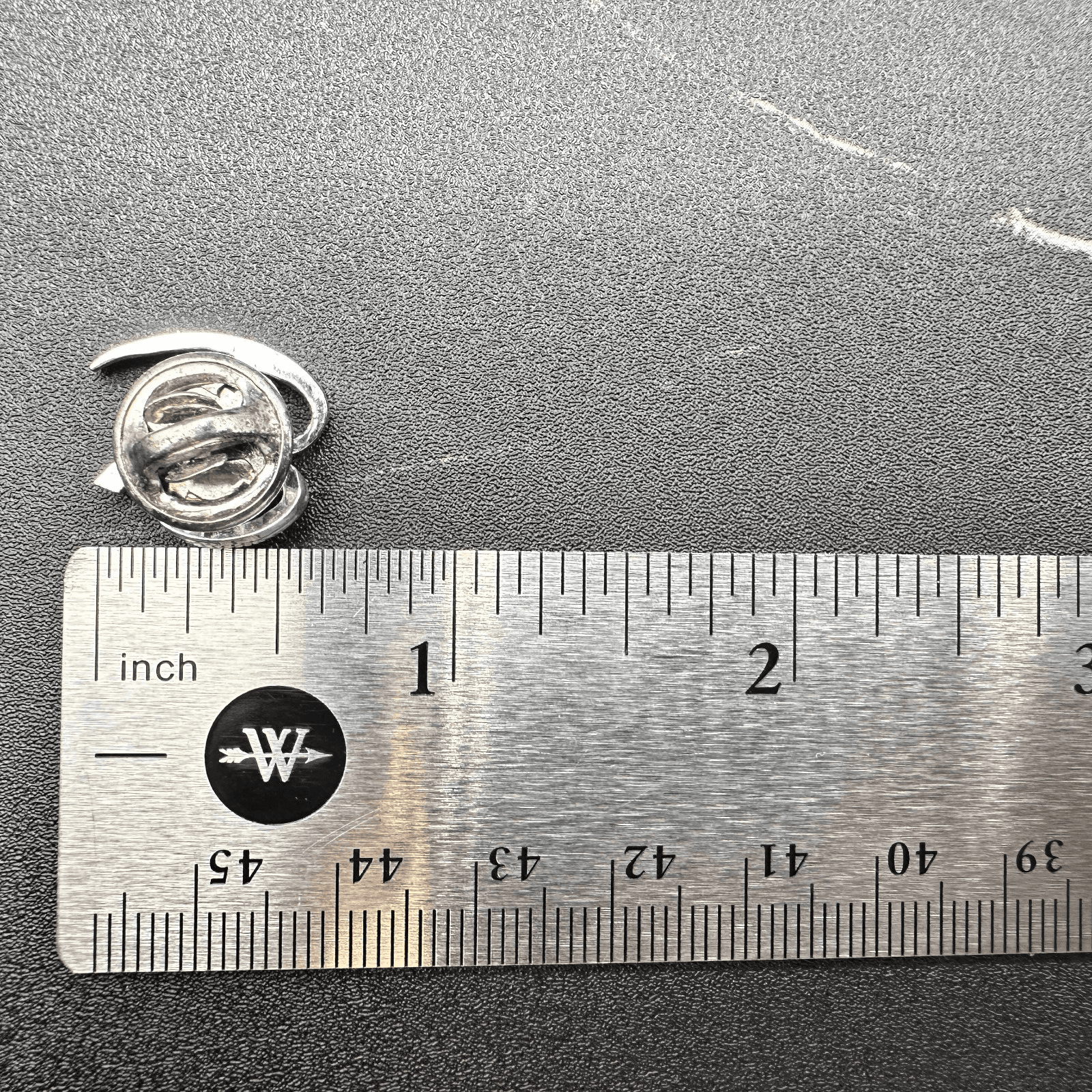 VTG Number 65 Lapel Pin Tie Tack Silver Tone Anniversary Birthday Gift Figural - Thumbnail 2