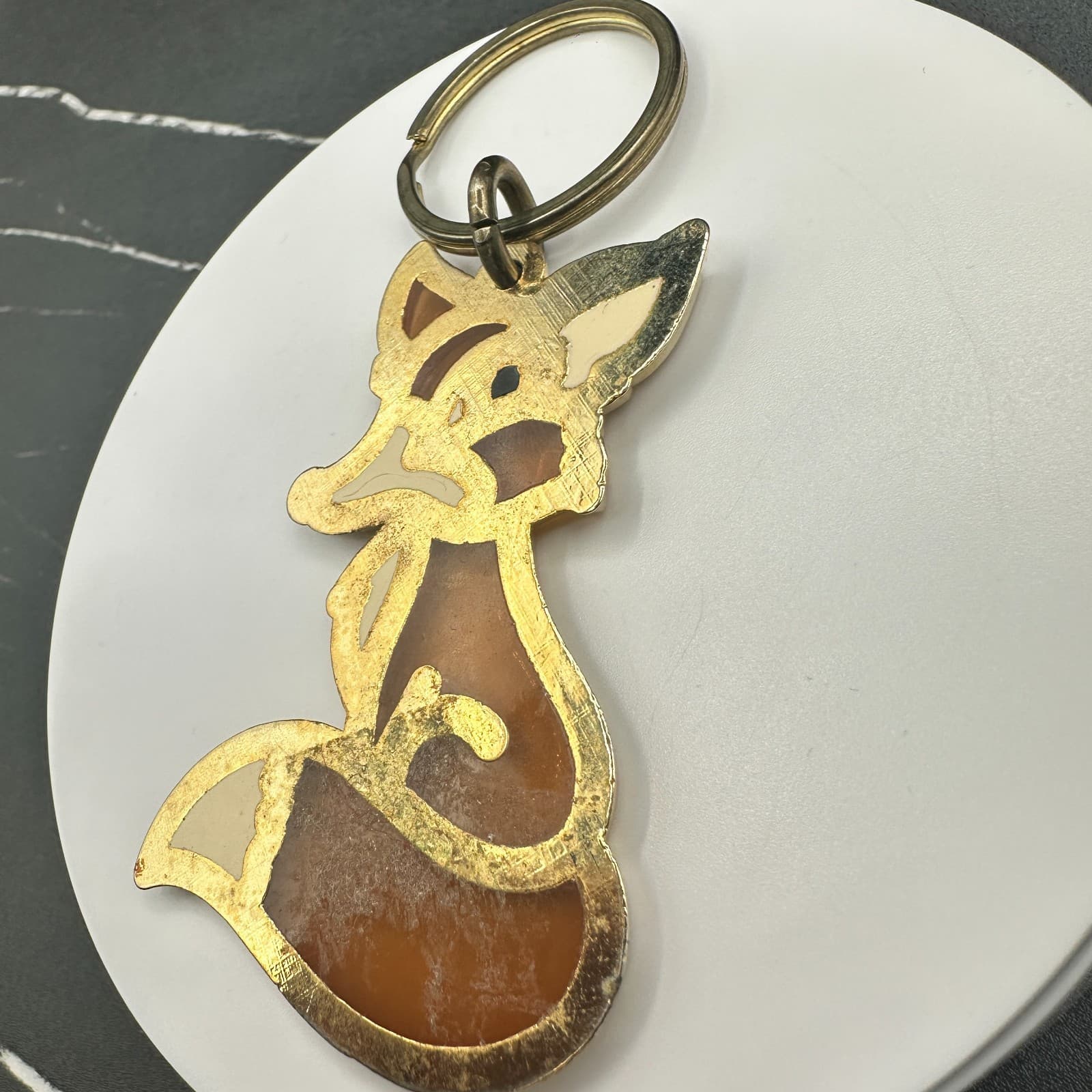 VTG Helen Gesser Artist Palette Brooch Pin Enamel Gold Tone Figural Signed Art - Thumbnail 7