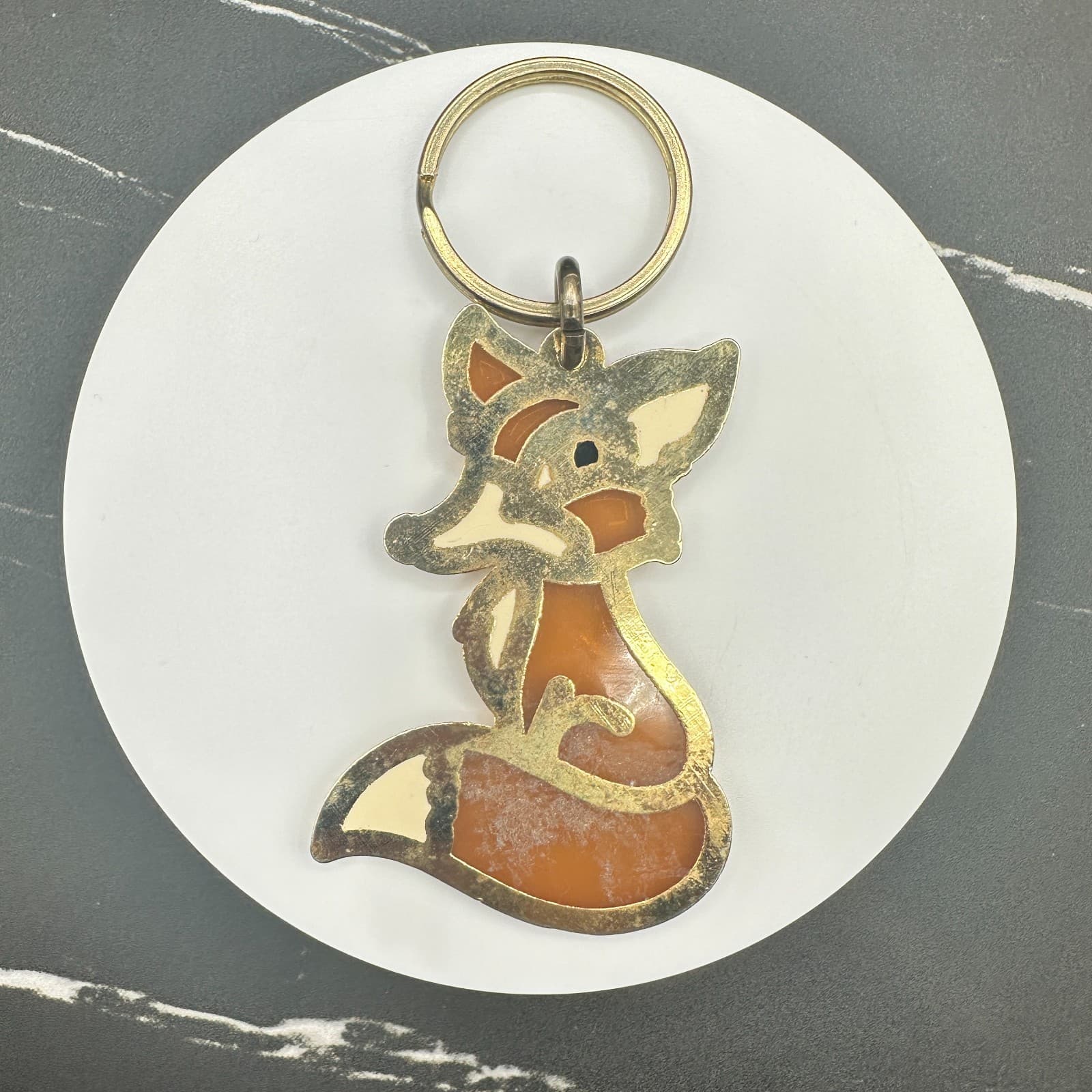 VTG Helen Gesser Artist Palette Brooch Pin Enamel Gold Tone Figural Signed Art - Thumbnail 6