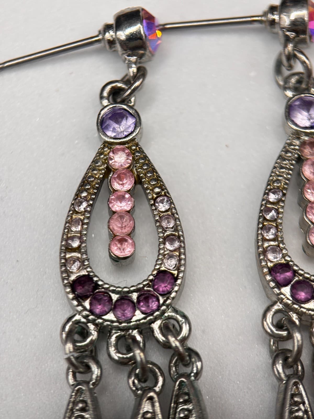 Vintage Y2K Chandelier Stud Dangle Earrings Retro Women's Classic Jewelry - Thumbnail 8