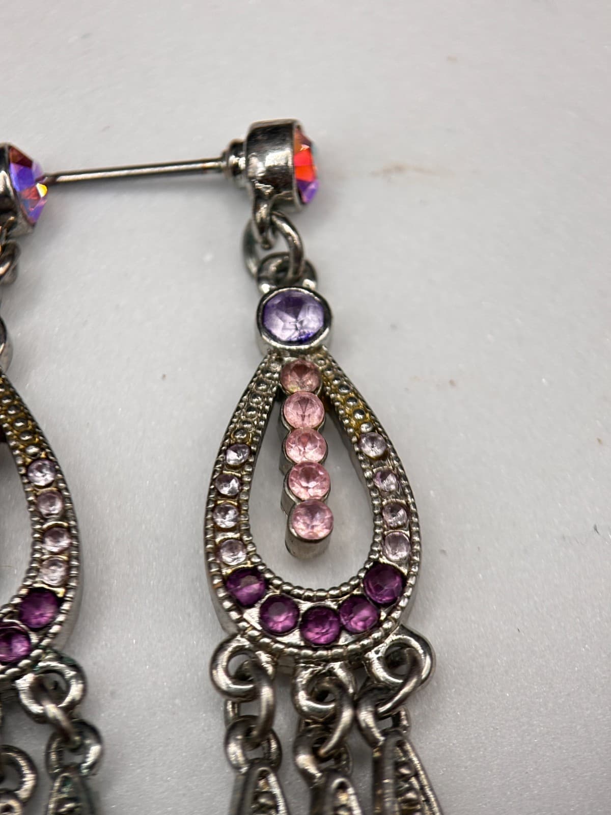 Vintage Y2K Chandelier Stud Dangle Earrings Retro Women's Classic Jewelry - Thumbnail 4