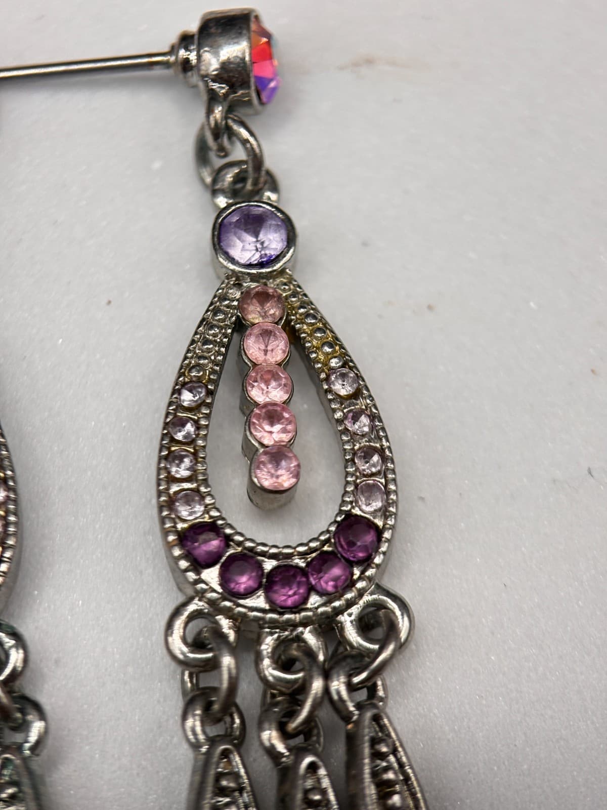 Vintage Y2K Chandelier Stud Dangle Earrings Retro Women's Classic Jewelry - Thumbnail 7