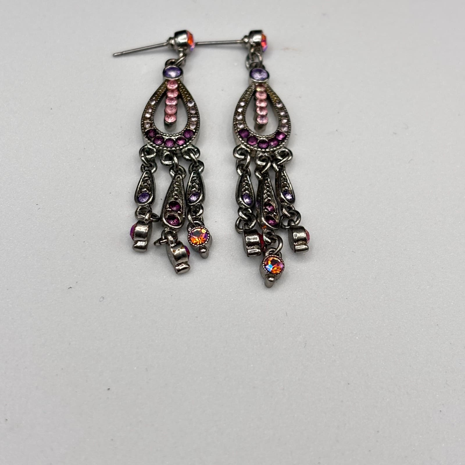 Vintage Y2K Chandelier Stud Dangle Earrings Retro Women's Classic Jewelry - Thumbnail 3