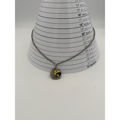 Vintage Jack and Sally Nightmare Before Christmas Moon Pendant Charm Crescent - Thumbnail 5