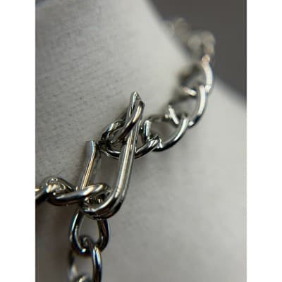 Vintage VTG 70s Sarah Coventry Charisma Silver Tone Crescent Bib Choker Necklace - Thumbnail 12
