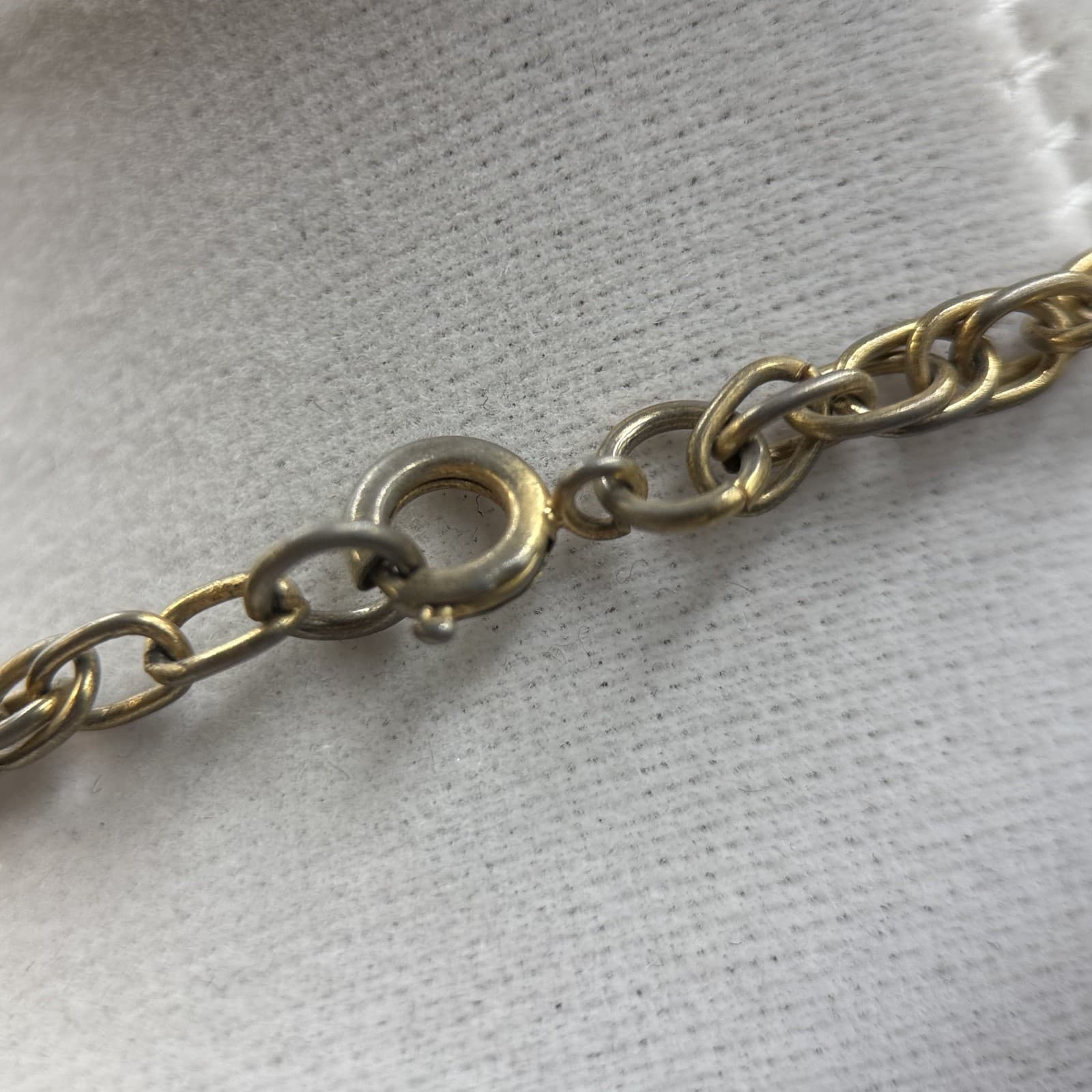 Vintage Gold-Tone Rope Chain Necklace Classic Unisex Layering Piece - Thumbnail 9
