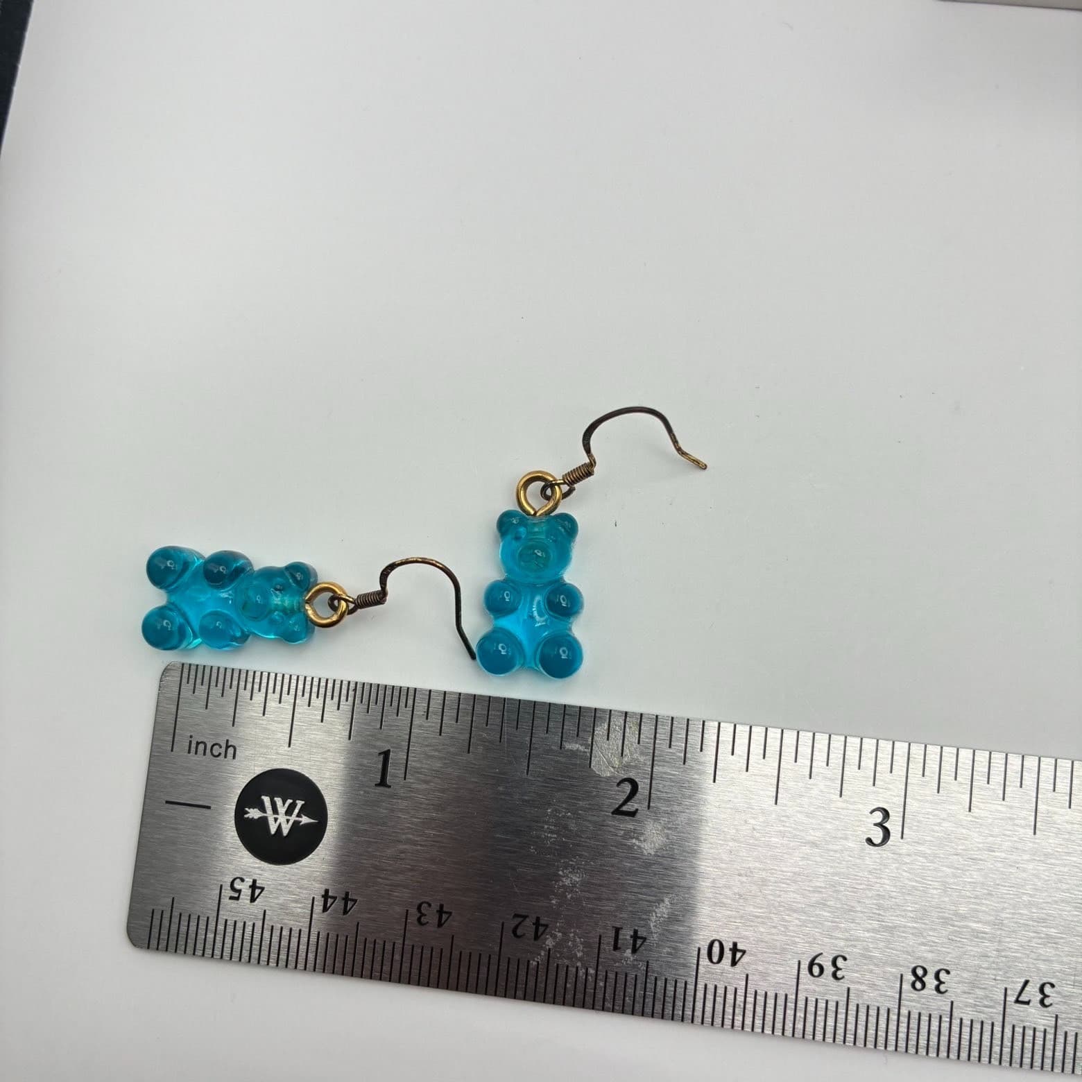 Vintage Y2K Blue Gummy Bear Dangle Earrings Retro Women's Classic Jewelry - Thumbnail 9