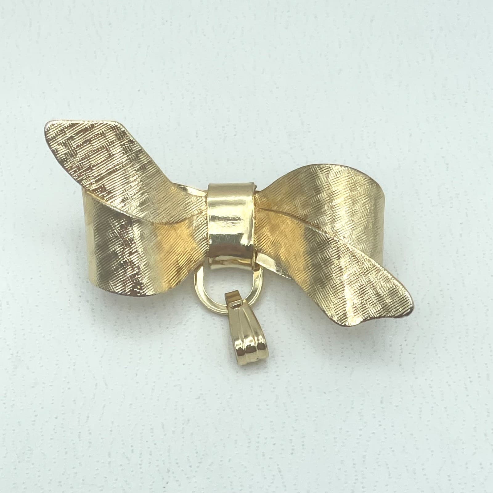 Lot of 5 Vintage Gold-Tone Rhinestone Mother Of Pearl Floral Bow Brooch Pin - Thumbnail 13