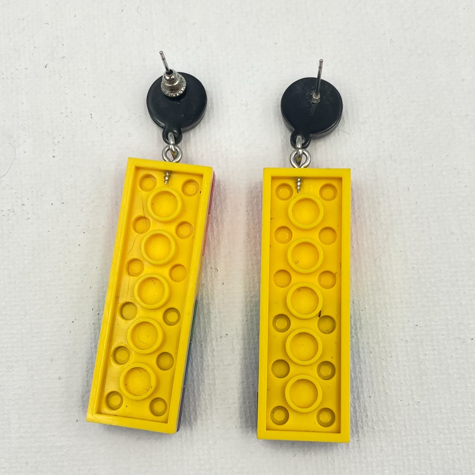 Vintage Y2K Statement Blocks Dangle Earrings Women's Classic Fashion Jewelry - Thumbnail 4