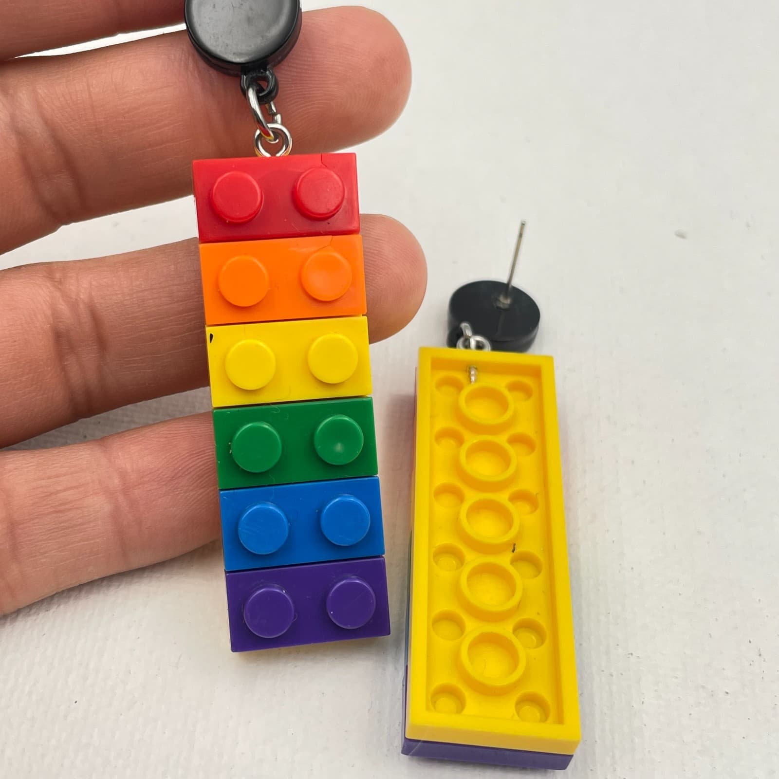 Vintage Y2K Statement Blocks Dangle Earrings Women's Classic Fashion Jewelry - Thumbnail 6