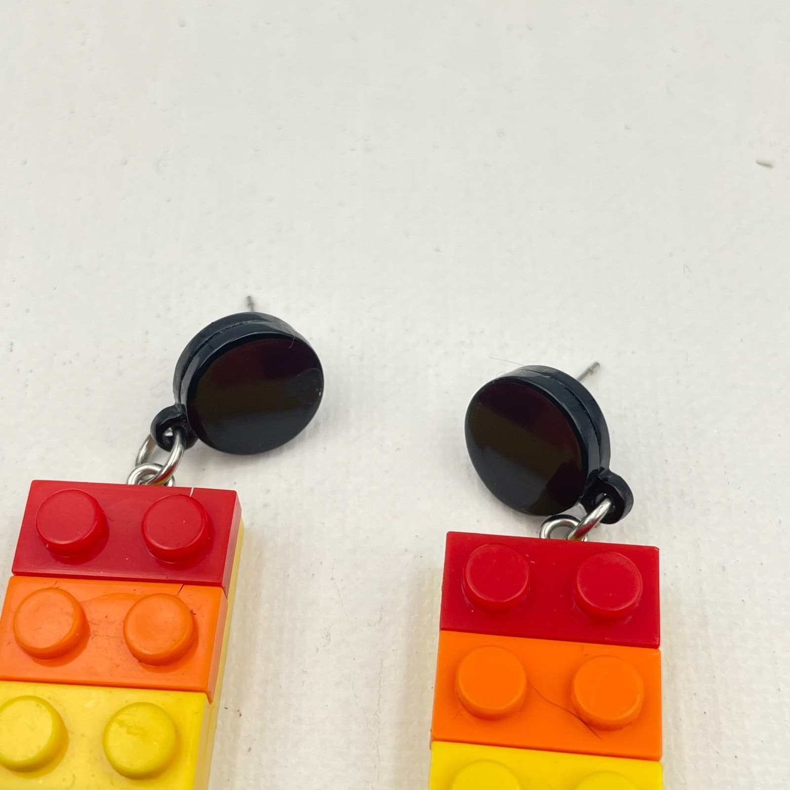 Vintage Y2K Statement Blocks Dangle Earrings Women's Classic Fashion Jewelry - Thumbnail 3