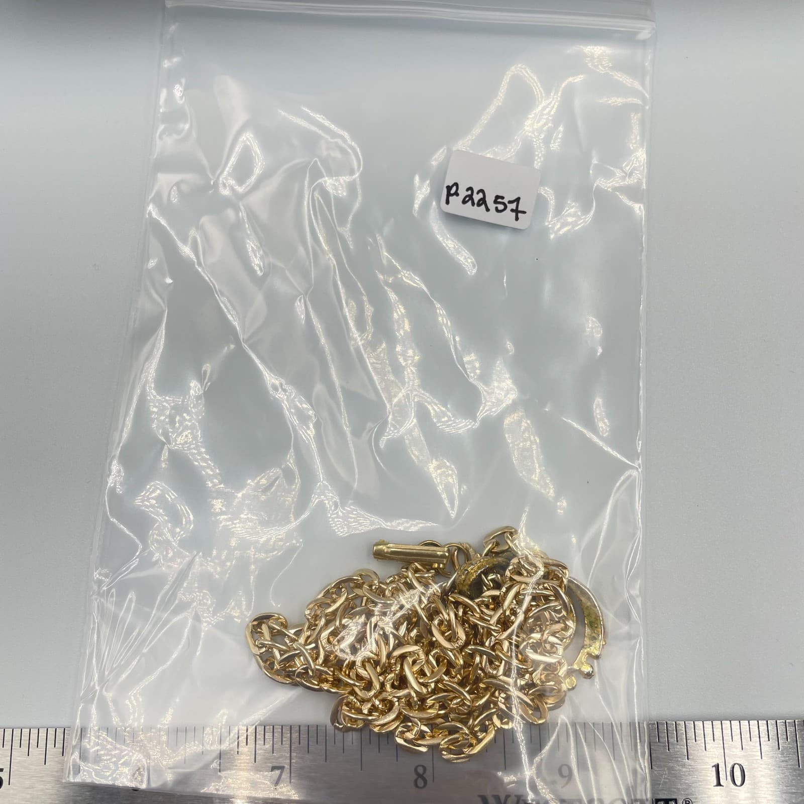 Vintage Gold Khanda Pendant Necklace Sikh Ikon Hip Hop Bling Rhinestone Jewelry - Thumbnail 10