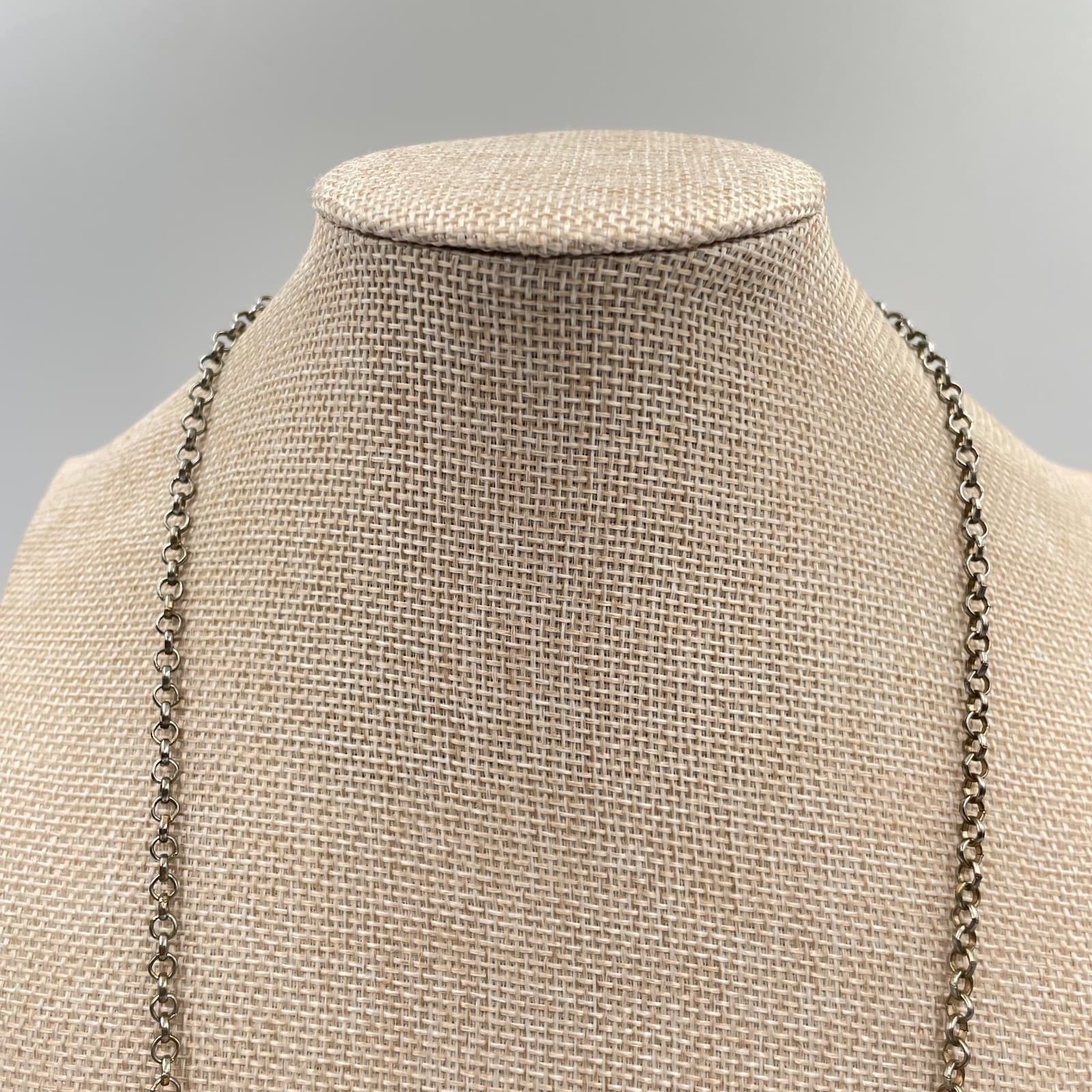 Vintage Black Faceted Statement Necklace Gold Tone Bib Chunky Drop Collar Beads - Thumbnail 2