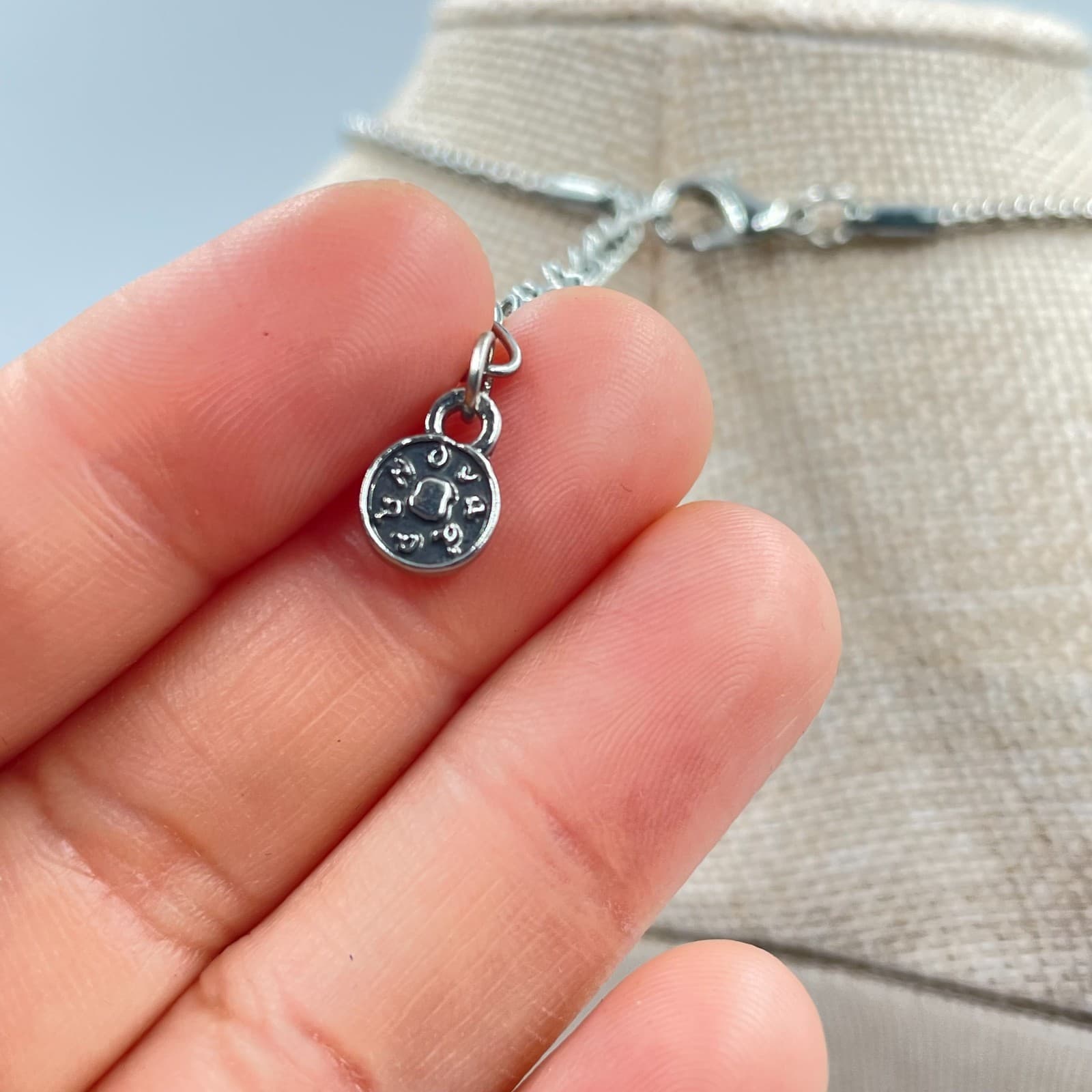 Vintage Chicos Starfish Necklace Silver Tone Blue Teal Beaded Coastal Nautical - Thumbnail 8