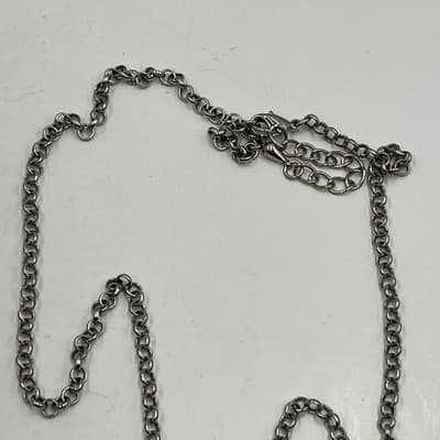 Vintage Egyptian Heritage Silver-Tone Intricate Calligraphy Pendant Necklace - Thumbnail 8