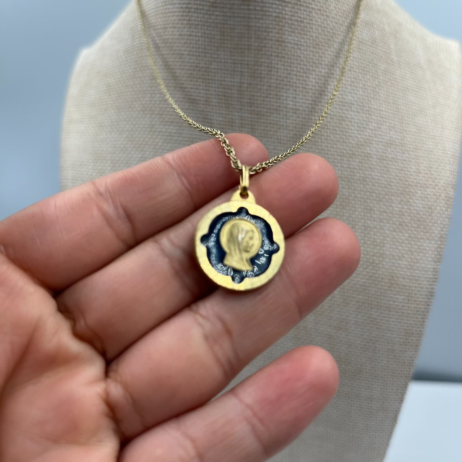VTG Vatican Jubilee 2000 Medal Pendant Christus Heri Hodie Semper Italy Cross - Thumbnail 3