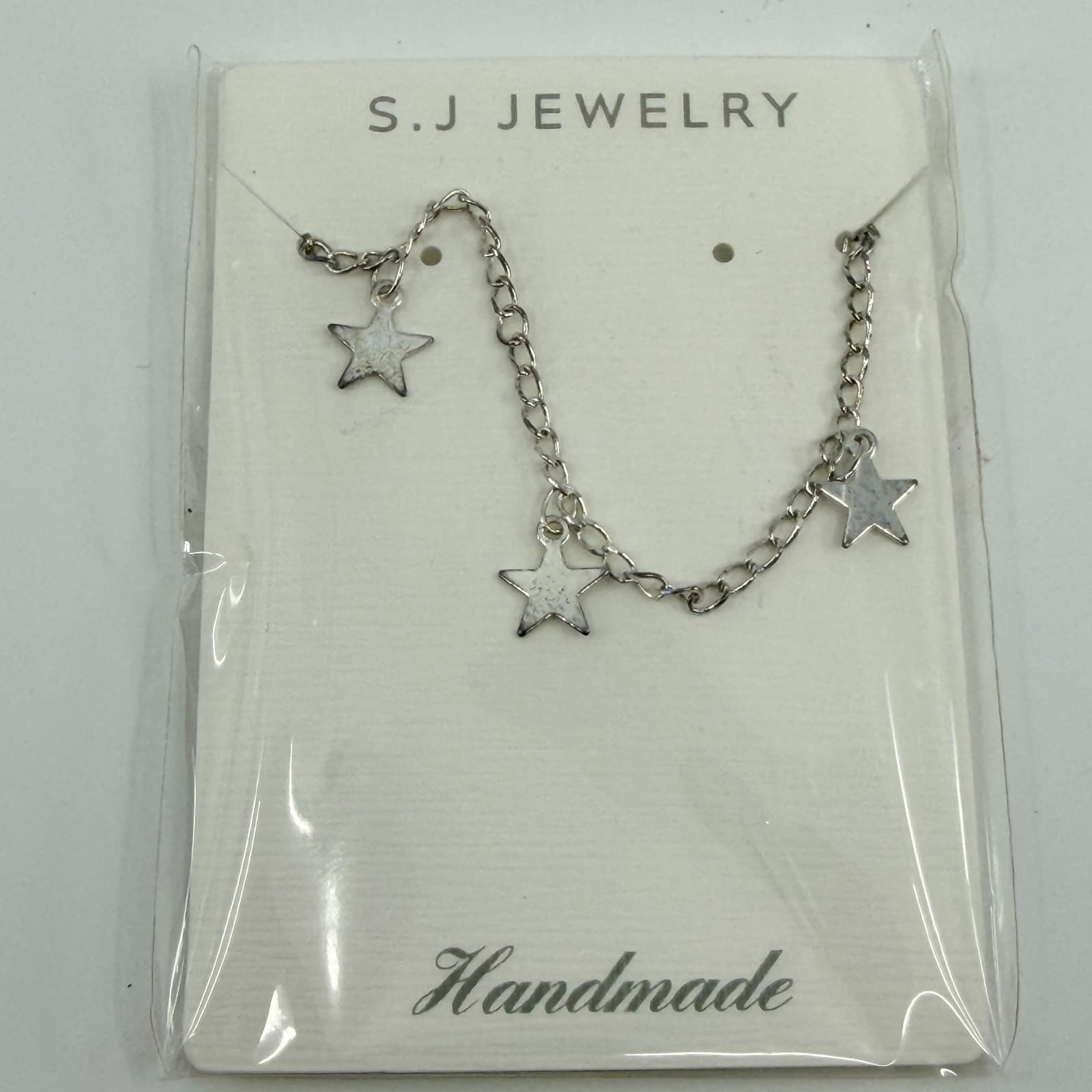 S.J Jewelry Handmade Silver Tone Star Charm Necklace Dainty Celestial Minimalist - Thumbnail 3