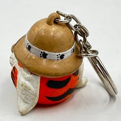 Vintage 1997 Exxon Tiger Safari Pith Hat Keychain Collectible Jungle Animal Toy - Thumbnail 3