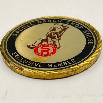 Saddle Ranch Chop House Exclusive Member Coin 075 Guitar Rock 'N' Roll Est 1999 - Thumbnail 5