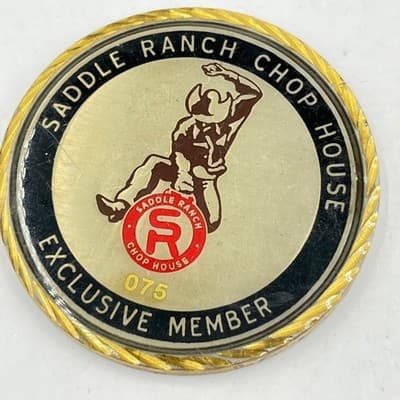 Saddle Ranch Chop House Exclusive Member Coin 075 Guitar Rock 'N' Roll Est 1999 - Thumbnail 4