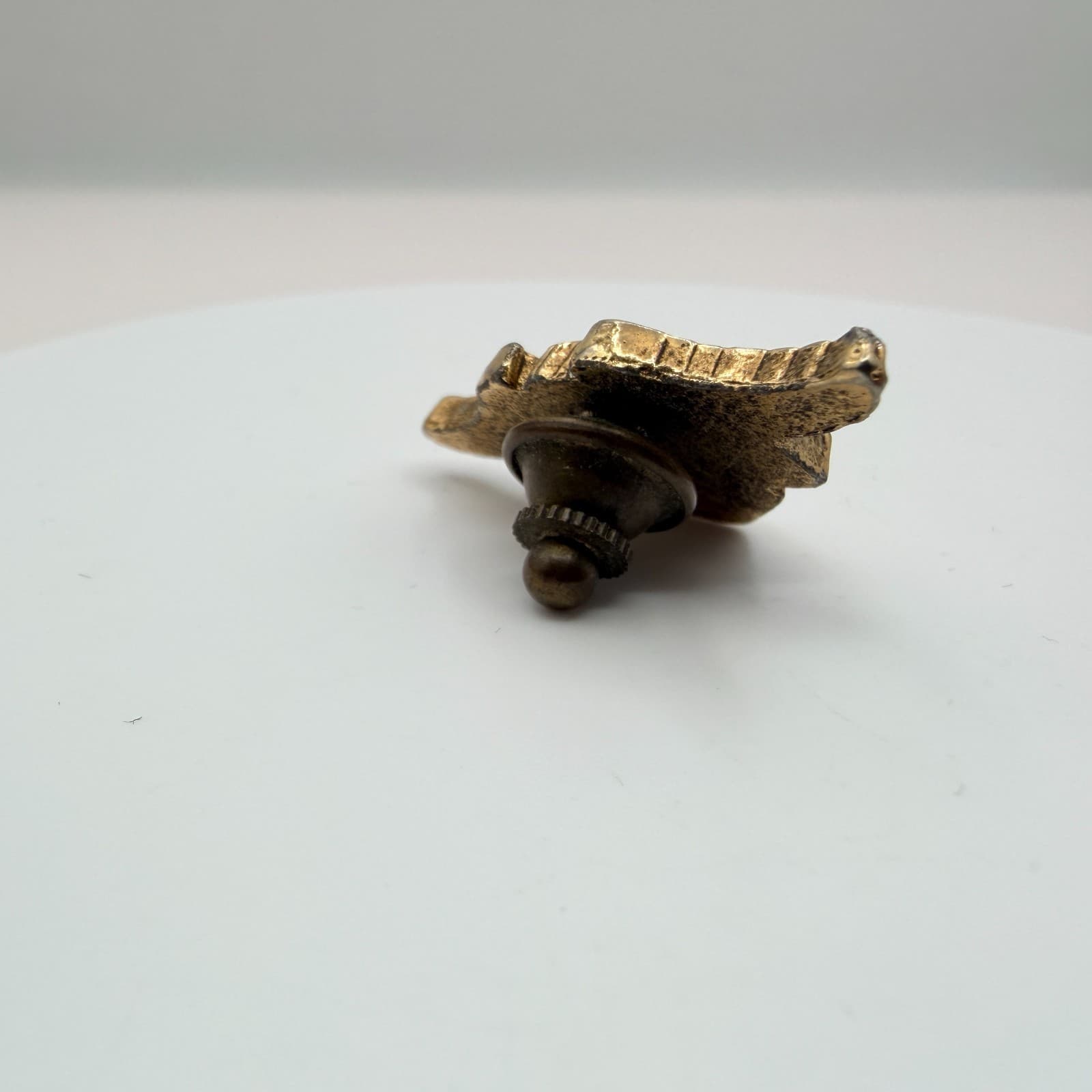 Vintage 90s Harley Davidson Pin Eagle Logo Gold Tone Biker Fashion Jewelry - Thumbnail 4