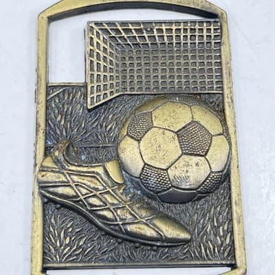 Vintage 2010 AYSO Soccer Participation Medal Pendant Bronze Tone Sports Jewelry - Thumbnail 2