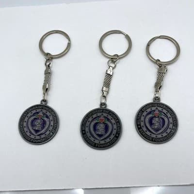 Vintage Lot of 3 Military Order of the Purple Heart Service Foundation Keychain