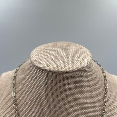 Vintage Statement Bib Necklace Hammered Bronze Tone Plates Blue Bead Accent Boho - Thumbnail 2