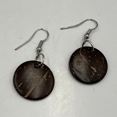 Boho Leaf Statement Necklace & Earrings Set Deep Red Resin Gold Tone 18" Mixed - Thumbnail 12