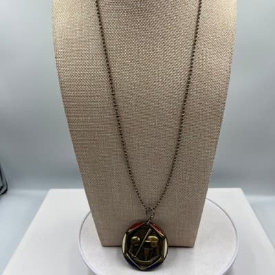 Vintage Freeman Products Baseball Trophy Medal Necklace Ball Bat Helmet Sports - Thumbnail 2