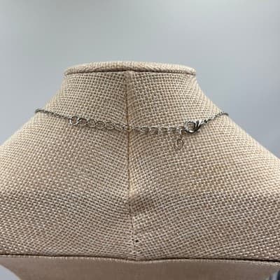 Silver 2004 Birth Year Necklace - Old English Font Pendant, Adjustable 18" Chain - Thumbnail 6