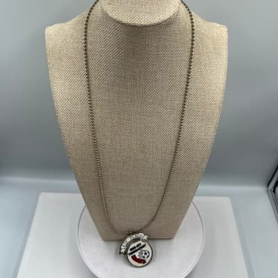 Vintage 4th Place Kick-Off Tournament USA Soccer Pendant Necklace Silver Tone - Thumbnail 7