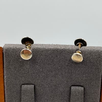 Vintage MCM Yellow Enamel Teardrop Screw Back Earrings – Silver Tone Mod Dangles - Thumbnail 4