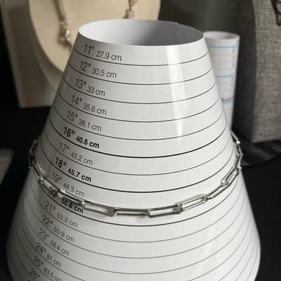 VTG SUGARFIX by BaubleBar Silver Tone Paperclip Link Chain Necklace Minimalist - Thumbnail 8