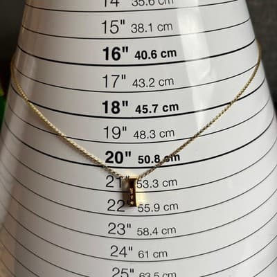 Vintage Gold Initial I Pendant Necklace Silver Dainty Letter Charm - Thumbnail 7