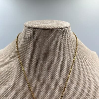 VTG Personalized Gold Anne Name Necklace Butterfly Circle Pendant Custom Jewelry - Thumbnail 2