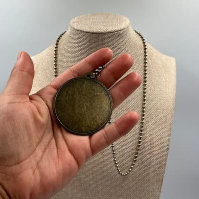 VTG Bronze Winged Foot Running Shoe Medal Pendant Necklace Track Field Jewelry - Thumbnail 4