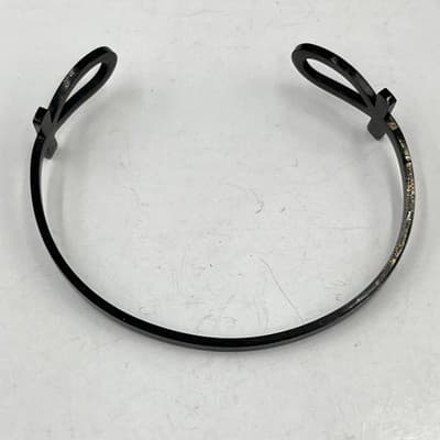 Cuff Bracelet Vintage Black Matte Ankh Cross Egyptian Symbol Key of Life - Thumbnail 2