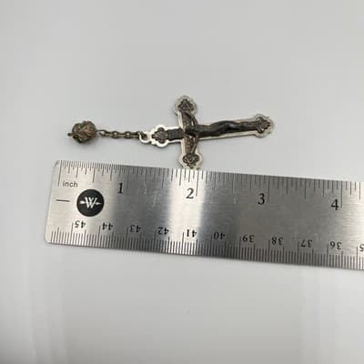 Religious Gift Set Vintage Catholic Keychain St Benedict Crucifix Italy Pendants - Thumbnail 12