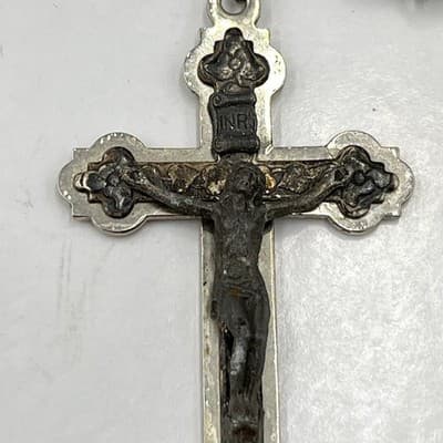 Religious Gift Set Vintage Catholic Keychain St Benedict Crucifix Italy Pendants - Thumbnail 8